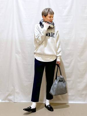 着心地、抜群ッ！！【グローバルワーク】なめらかでもっちり♡「ロゴプルオーバー」