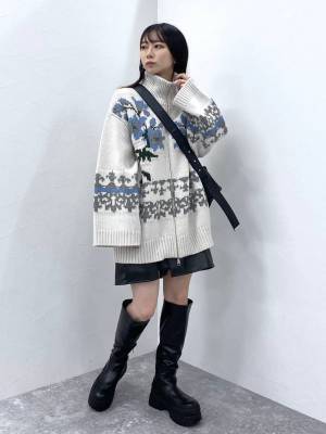 今季大注目！「ジップカーデ」で個性派トレンドコーデ♡