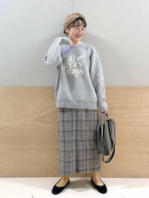 このフワフワ感がたまらんっ！【グローバルワーク】全色買い不回避♡「ロゴニット」