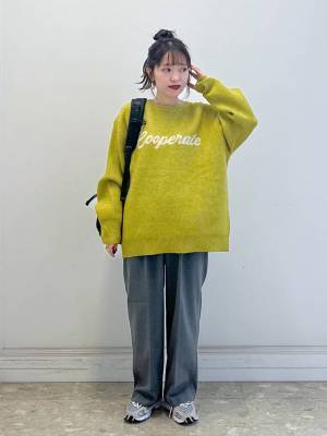 このフワフワ感がたまらんっ！【グローバルワーク】全色買い不回避♡「ロゴニット」