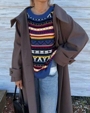 冬といえば【ノルディック柄ニット】がレトロ可愛いっ♡