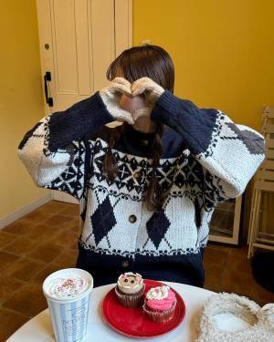 冬といえば【ノルディック柄ニット】がレトロ可愛いっ♡