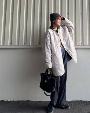 楽なのにスタイルアップ！？【ユニクロ】アウターともぴったり！「ニットパンツ」