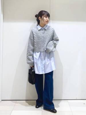 こりゃ、マネキン買いの可愛さ♡【グローバルワーク】スタッフの「トレンドニットコーデ」