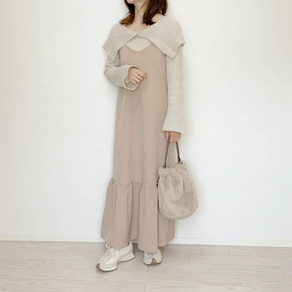 「可愛すぎて天才」！！首元チラ見せ♡【しまむら】万能”ニット”が着回しやすい