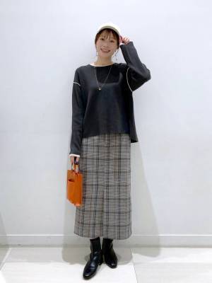 デートはこれで決まり♡【グローバルワーク】あったかくて可愛い！「チェック柄スカート」