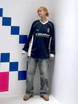 1点投入で即『韓国っぽ』【最旬トップス】ヘビロテ必至！「ユニフォームトップス」