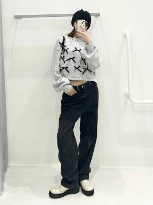 《可愛さ満点っ！》【ALAND】で叶う！トレンドライクに決まる♡「リボンニット」