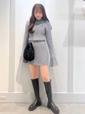 色気ムンムンじゃん♡♡【Heather】あざとい丈感で女度UP!!「ミニワンピ」