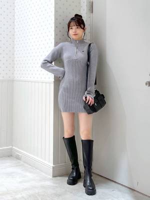 色気ムンムンじゃん♡♡【Heather】あざとい丈感で女度UP!!「ミニワンピ」