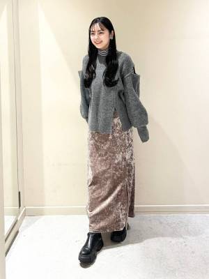 今季は【グレー】が大優勝！！ トレンド感が狙える♡「最旬グレーニット」