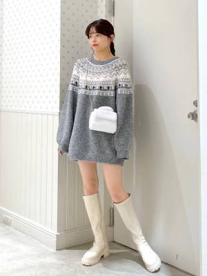 今季は【グレー】が大優勝！！ トレンド感が狙える♡「最旬グレーニット」