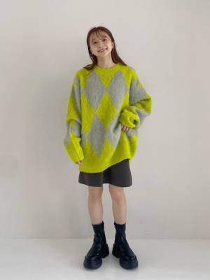 どんなコーデにもぴったり合う♡【アーガイル柄】の優秀さがすごい、、！