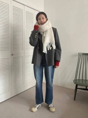 今っぽ【冬物アイテム】は断然コレ♡「ボリュームマフラー」で旬顔に！