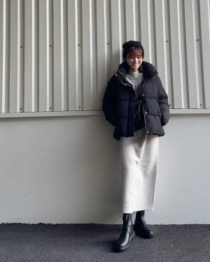 スタメン級だわぁ。。【GU】軽くて暖かいって最高♡「最旬アウター」