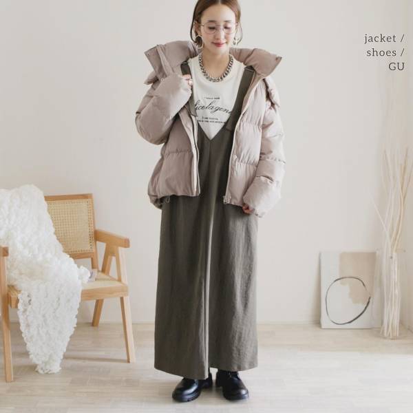 スタメン級だわぁ。。【GU】軽くて暖かいって最高♡「最旬アウター」