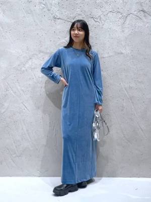 冬デートの主役に♡ こなれ感たっぷりな【ベロアワンピ】に注目！！