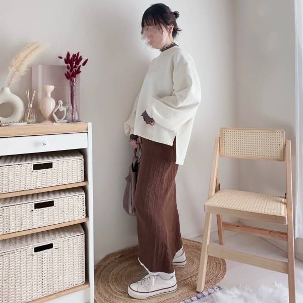 最近購入した中でも「トップレベル」！【しまむら】で見つけた「着回ししやすい」”ロゴスウェット”が可愛い