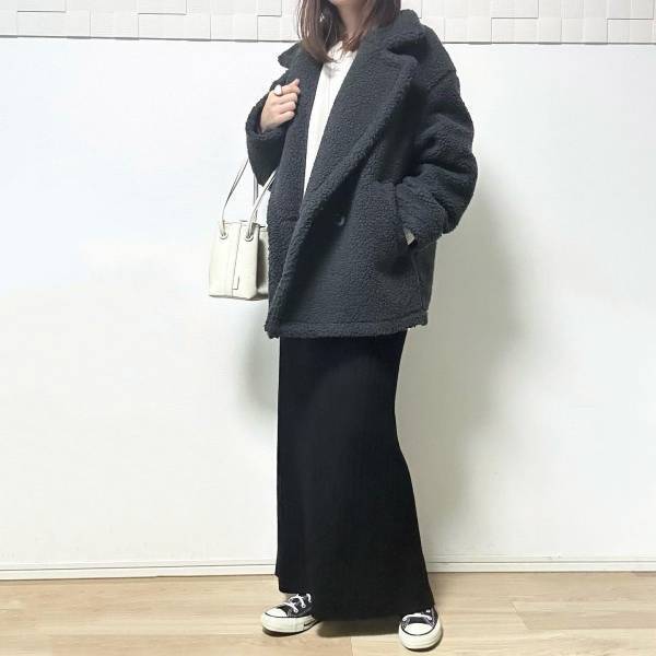 《可愛い、よし買おう。》「トレンドど真ん中の」”ボアコート”！？【GU】の「こなれ感出て可愛い」アウター紹介！！