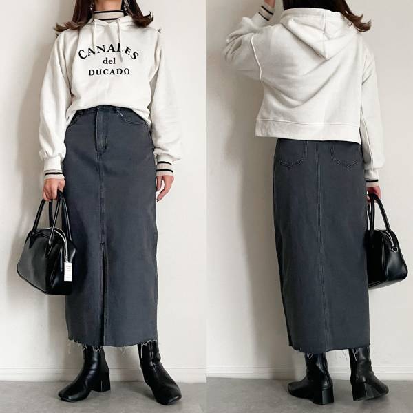 しまむら×大人気インフルエンサーコラボ！！こだわり詰まってる「デニムナロースカート」が超万能だった…！