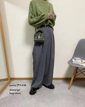 「この色味やっぱり可愛い！！」【しまむら】「かなりのお値段以上」な”グリーンニット”コーデ4選