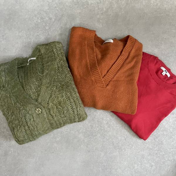 めっちゃ着回せる～～！【UNIQLO】”タックワイドボトムス”にカラーニットを合わせたらお洒落すぎました。