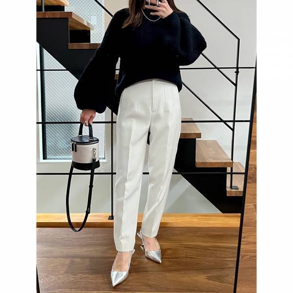 『冬はやっぱり白が映える♡』【ZARA】【ユニクロ】のホワイトボトムスでお洒落コーディネート！