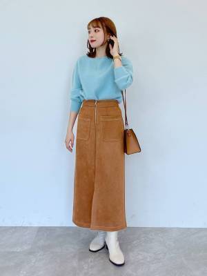 冬の定番素材！【スエードアイテム】でつくるカジュアルコーデ♡