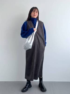 冬の定番素材！【スエードアイテム】でつくるカジュアルコーデ♡