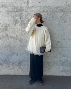 いま、買っておきたい【チュールアイテム】！ 女っぽ可愛いコーデって？