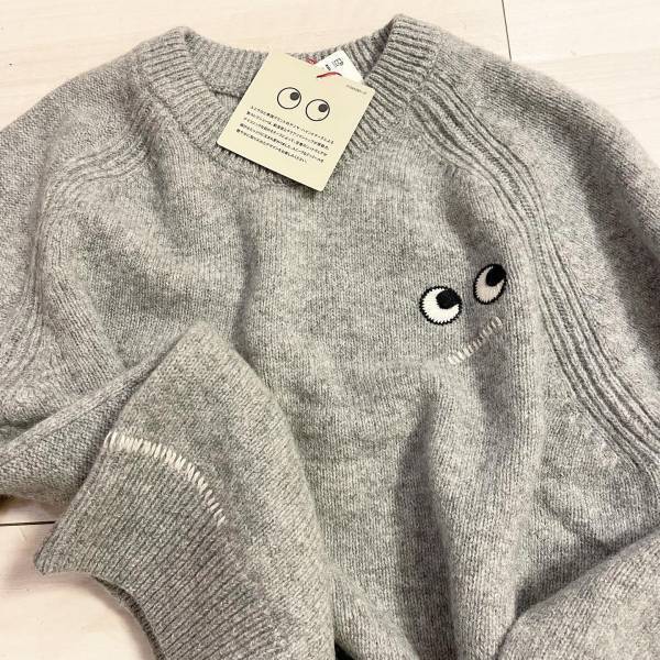 《お揃いしたくてGET！》「目ん玉可愛くて好き」【ユニクロ】☆ワンポイント刺繍アイテム紹介☆