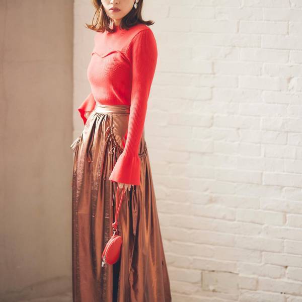 アウター脱いでもかわいい♡【フレアスリーブ】でゆったりコーデ！