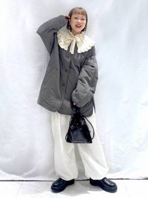 BIGなサイズ感が今っぽ！最新【つけ襟】で大人ガーリーコーデ♡