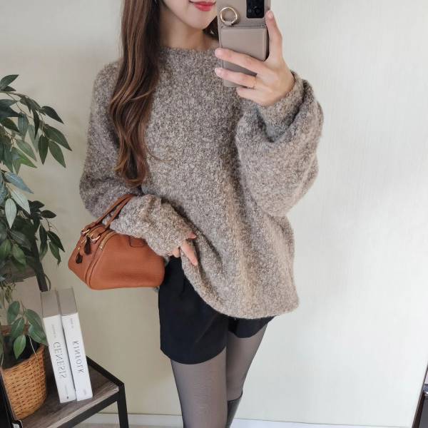 これはまさにっ！！「モテニットワンピ」♡♡【しまむら】「ゆったり感も素材感も超絶タイプ」”つぶつぶニット”