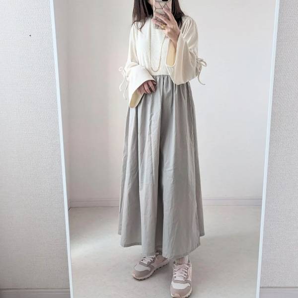 「感動で即カゴイン！」「配色もサイズ感もぜーんぶ好き♡」【しまむら】コレが1969円でいいの！？”ドッキングワンピ”