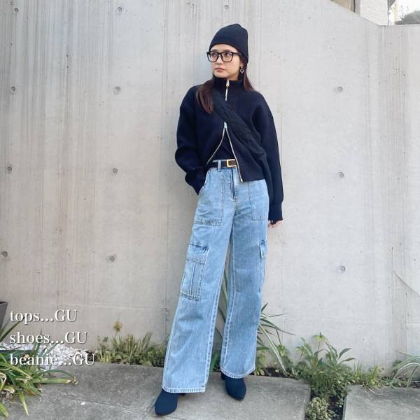 「めちゃくちゃ高見え」「今っぽくて好きだな〜」♡【GU】の新作”カーゴジーンズ”がかっこ可愛い～～