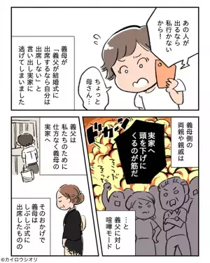 ＜罵られた結婚式＞義父は『金遣いの荒い義母』限界を迎え家出中。結婚式のため”義母親族”に謝罪…しかし！？⇒式当日【衝撃の光景】を目にする…