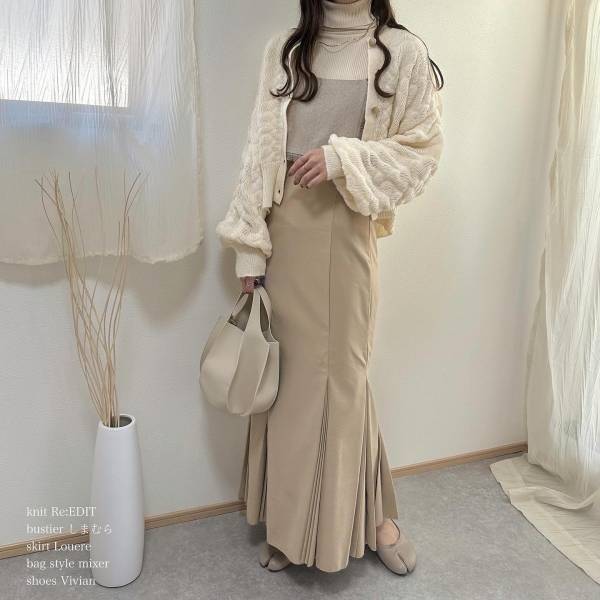 「どれもプチプラには見えない」♡【しまむら】しまらー激推し♡ 冬の「淡色コーデ」