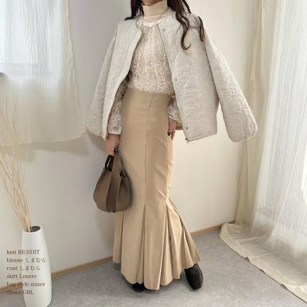 「どれもプチプラには見えない」♡【しまむら】しまらー激推し♡ 冬の「淡色コーデ」