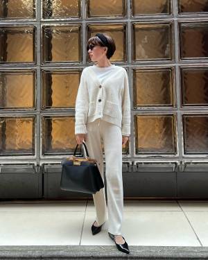 プチプラで真似できちゃう♡【ユニクロ】おしゃれさんに学ぶ！冬の「ホワイトコーデ」