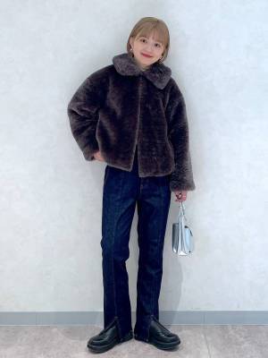 コーデの主役になる♡【ローリーズファーム】ボリューム感たっぷり！！「ファーブルゾン」