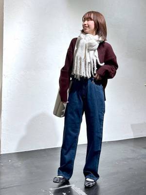 今日の主役はこれ！【グローバルワーク】上手に取り入れて♡「マフラーコーデ」