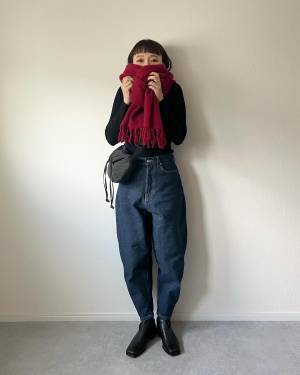 ユニ女の「激推し」キターーッ！！【ユニクロ】ボリューム感が可愛い♡「チャンキーストール」