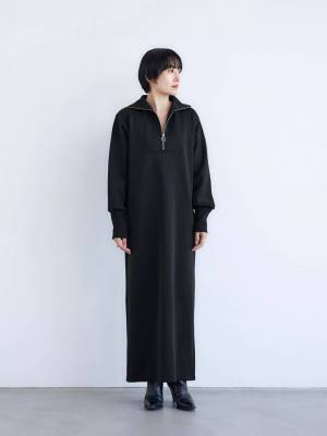 ルーズな可愛さ♡ ラクもオシャレも叶える！ 今っぽ【ハーフジップワンピ】