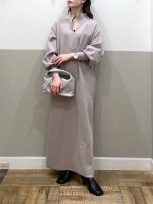 ルーズな可愛さ♡ ラクもオシャレも叶える！ 今っぽ【ハーフジップワンピ】