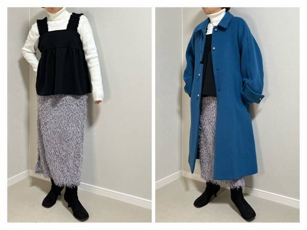 冬こそスカート！『これ1枚で華やかに♡』グレーの”ロングスカート”を使ったコーディネート紹介