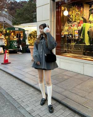 再熱中！長ければ長いほど可愛い♡ 今っぽ【ハイソックスコーデ】