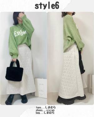 まさかの“ 2000円 ”以下！！【しまむら】合わせ次第で早変わり！「カットキルトスカート」