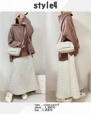 まさかの“ 2000円 ”以下！！【しまむら】合わせ次第で早変わり！「カットキルトスカート」