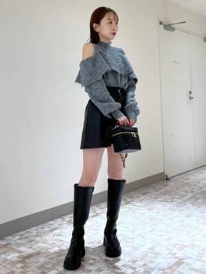 値下げってマジ？！【Heather】ため息が出るくらい可愛い♡「大人の肌見せニット」